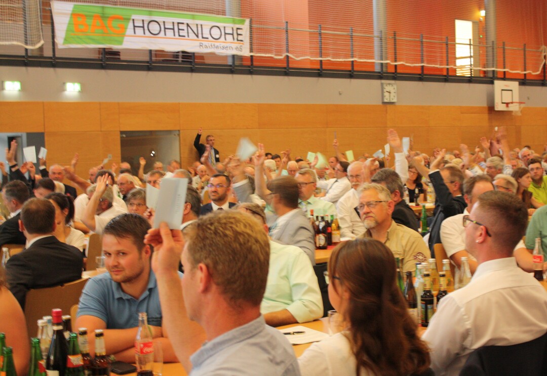 Die Mitglieder vertrauen Vorstand und Aufsichtsrat der BAG Hohenlohe. Sie erteilten ihnen f�r das Gesch�ftsjahr 2017 einstimmig Entlastung. 