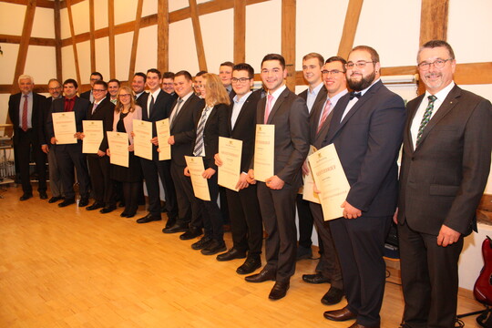 Die frischgebackenen Meisterinnen und Meister aus dem Regierungsbezirk Stuttgart