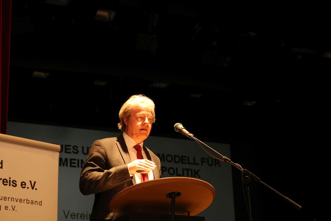 Vorschläge und Standpunkte der EU-Kommission zur GAP nach 2020 hatte Dr. Martin Scheele (Europäische Kommission) im Gepäck.