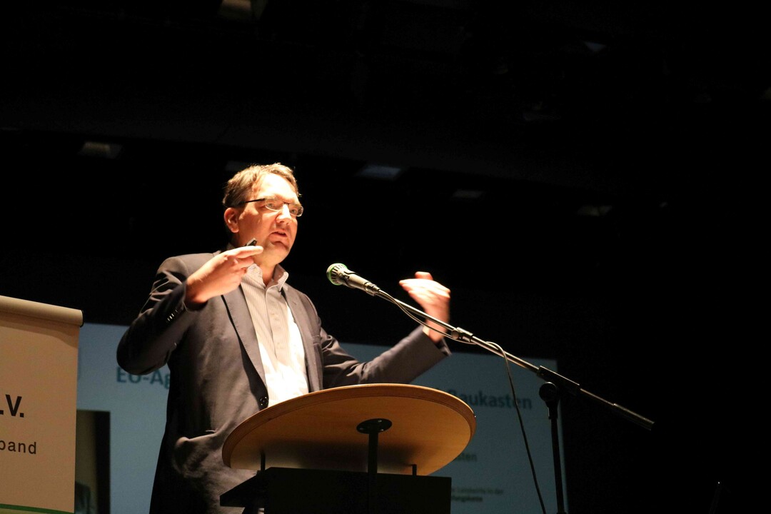 Udo Hemmerling, stellv. Generalsekretär des Deutschen Bauernverbands, vertrat in der Diskussionsrunde die Forderungen des Berufsstandes zur Umsetzung der GAP nach 2020.