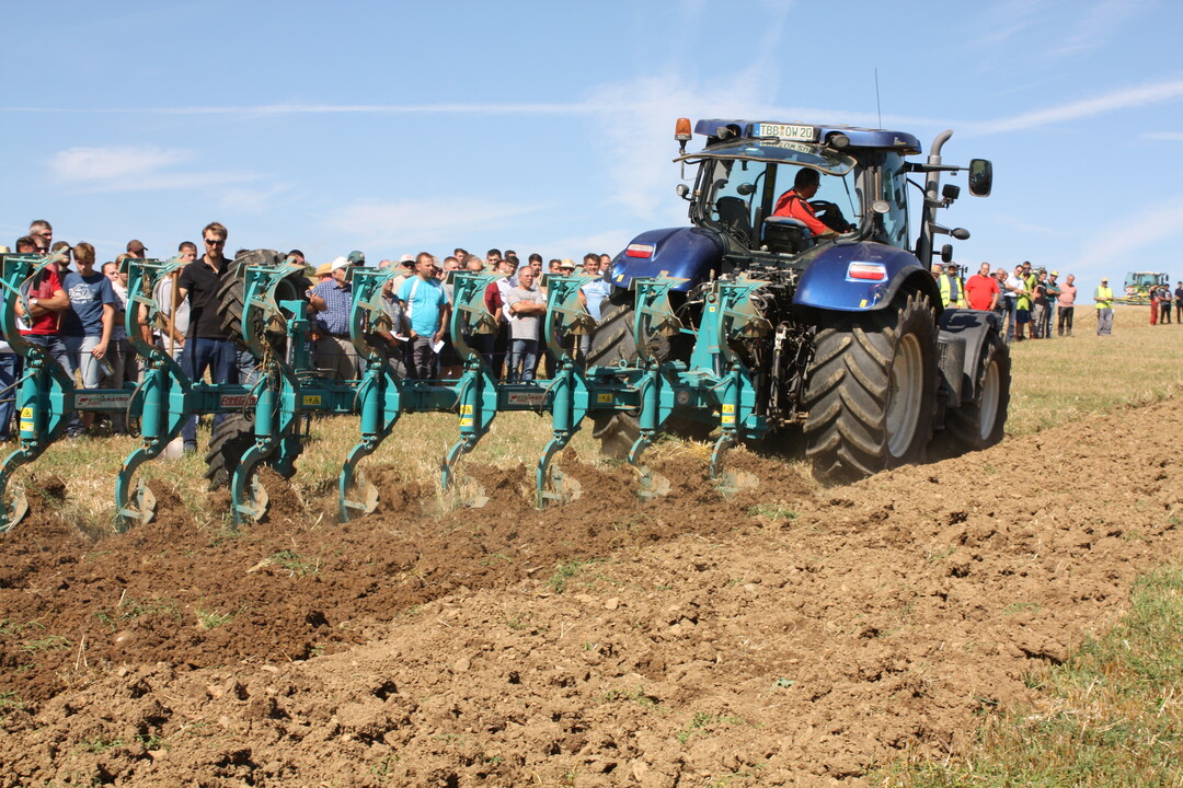 Sch�lpflug Eco 8 des italienischen Herstellers Emmegiemme mit 3,2 m Schnittbreite r�umte sehr sch�n aus, schnitt alle Unkr�uter ab und lieferte mit der eingestellten und beibehaltenen Arbeitstiefe von 10 cm ein sehr ordentliches Arbeitsbild. 