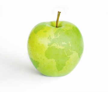 Erkennungszeichen f�r den mit der Interpoma verkn�pften Fachkongress "Der Apfel in der Welt".