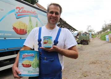 Sauerkrautfabrikant J�rg Kimmich ist von der Klasse des klassischen Filderkrauts �berzeugt.