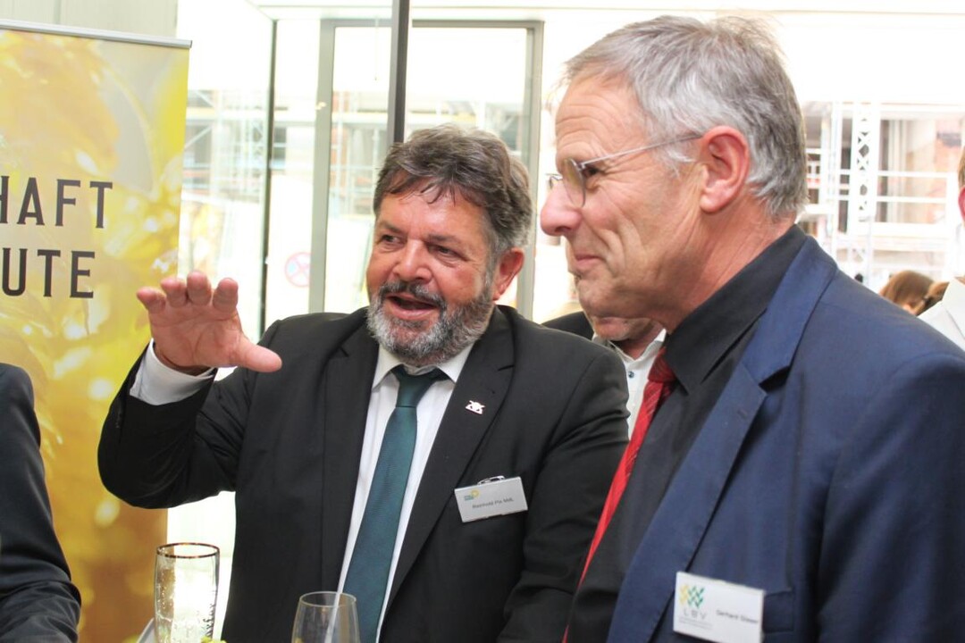 Reinhold Pix (Gr�ne) und LBV-Vizepr�sident Gerhard Glaser