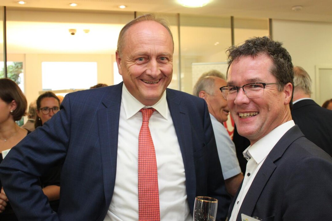 Pr�sident Joachim Rukwied und Gr�nenabgeordneter Harald Ebner (MdB)