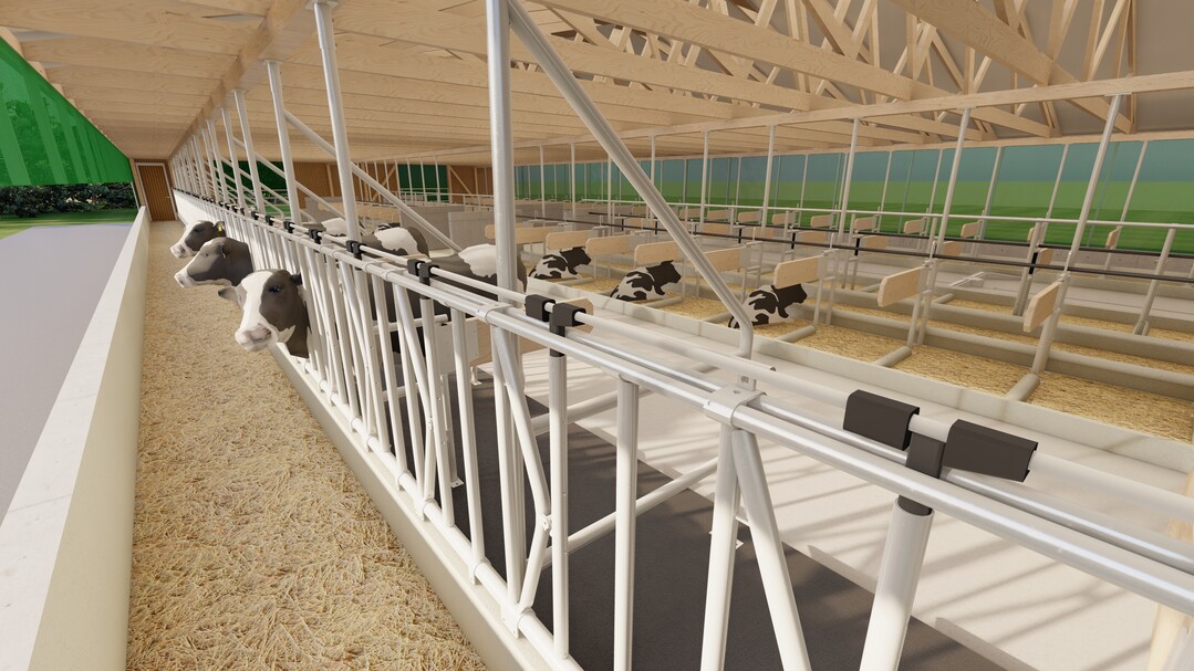 Ein Blick in den modularen Zukunftsstall von Kristen.