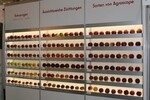 Messeimpressionen: Äpfel in Szene gesetzt.