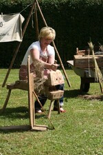 Lein- und Flachsverarbeitung bei Familie Igel in Dürmentingen