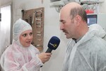 Karl Dambacher, stv. Kreisvorsitzender, gibt ein Radio-Interview