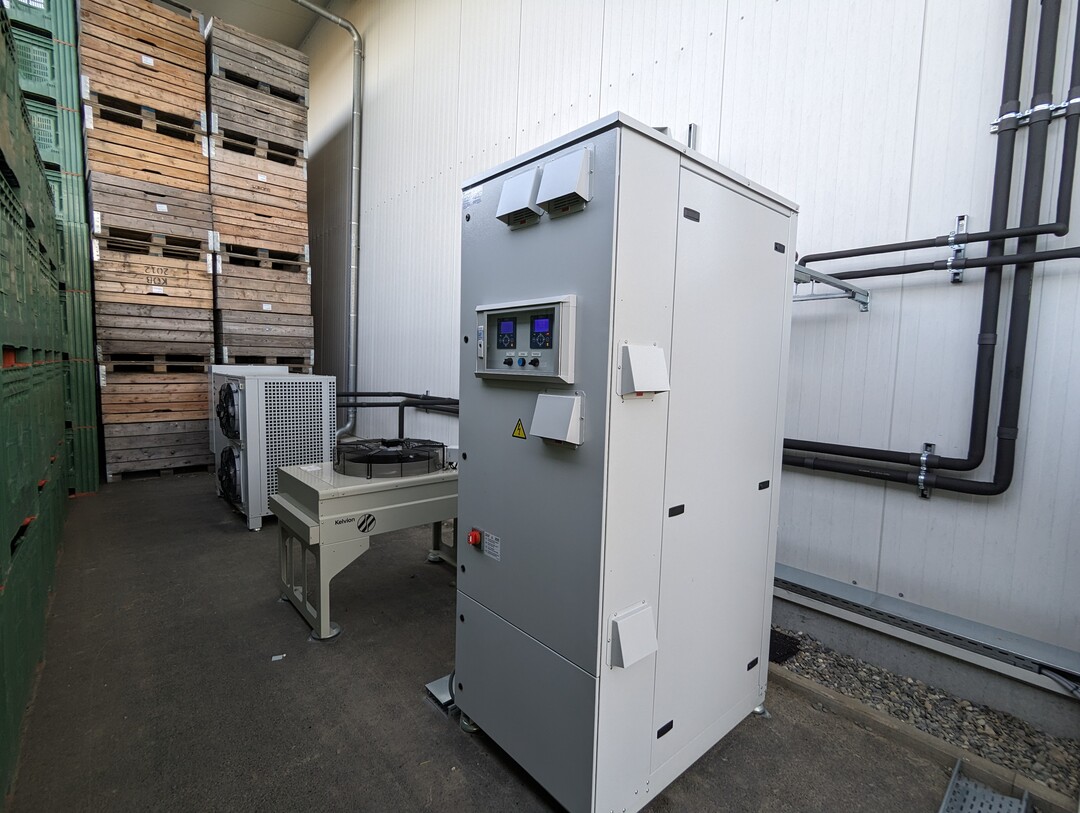 CO2- und Propan-Anlage im Systemvergleich am Kompetenzzentrum Obstbau Bodensee.