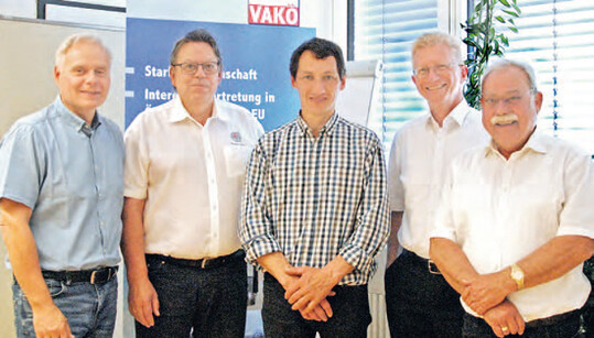 VAK�-Vorstand: Obmann-Stv. Gerhard Polzhofer, Schriftf�hrer Egon Brunner, Beirat Gilbert Hammerer, Kassier 
Michael Morscher und Obmann Elmar Domig (v.l.n.r).
