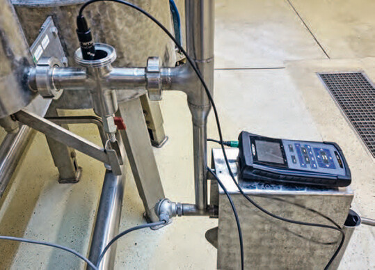 Der richtige Ort der LF-Messung � unmittelbar nach dem K�hler.