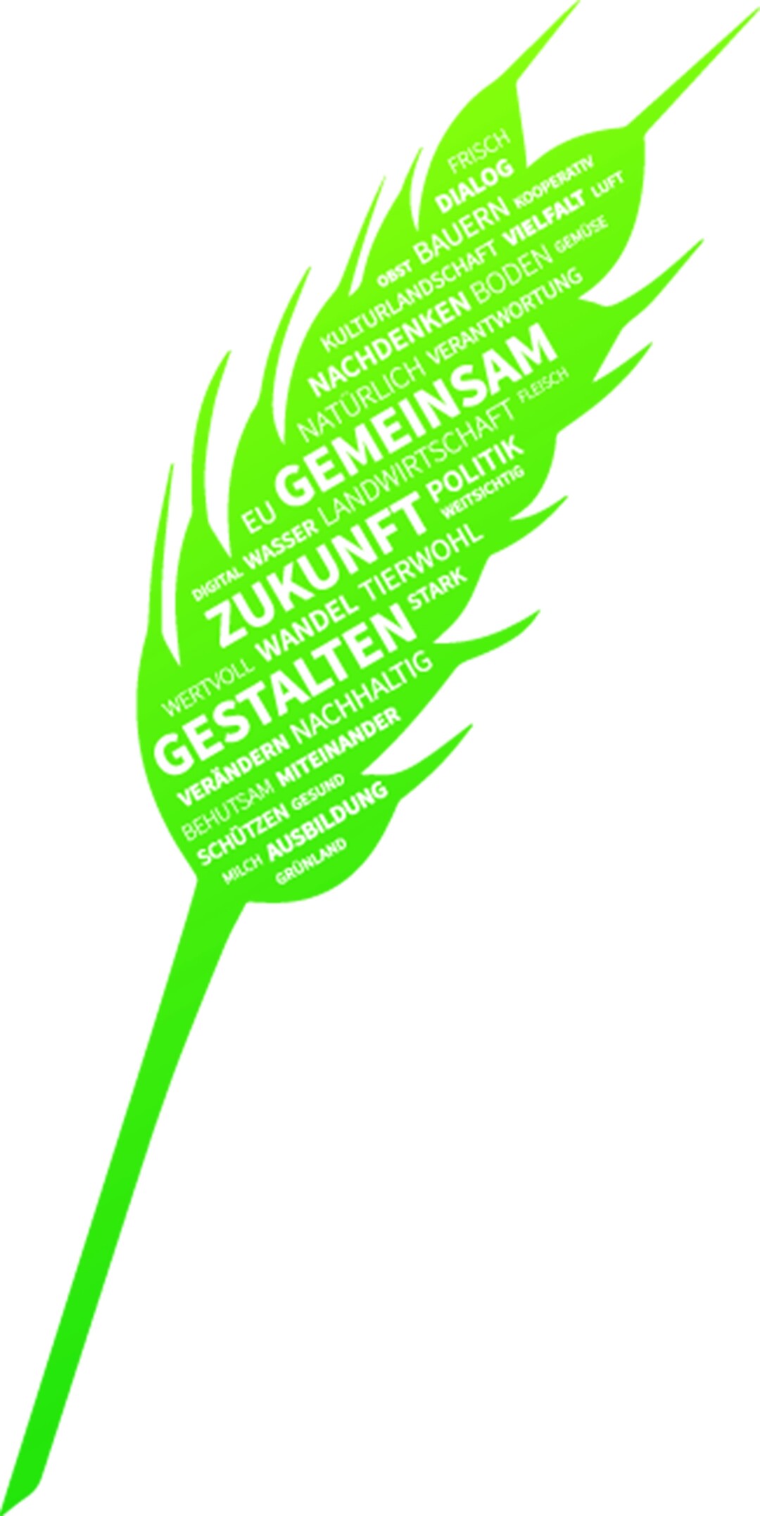 Gemeinsam Zukunft gestalten. Motto des Deutschen Bauerntages 2017 in Berlin.