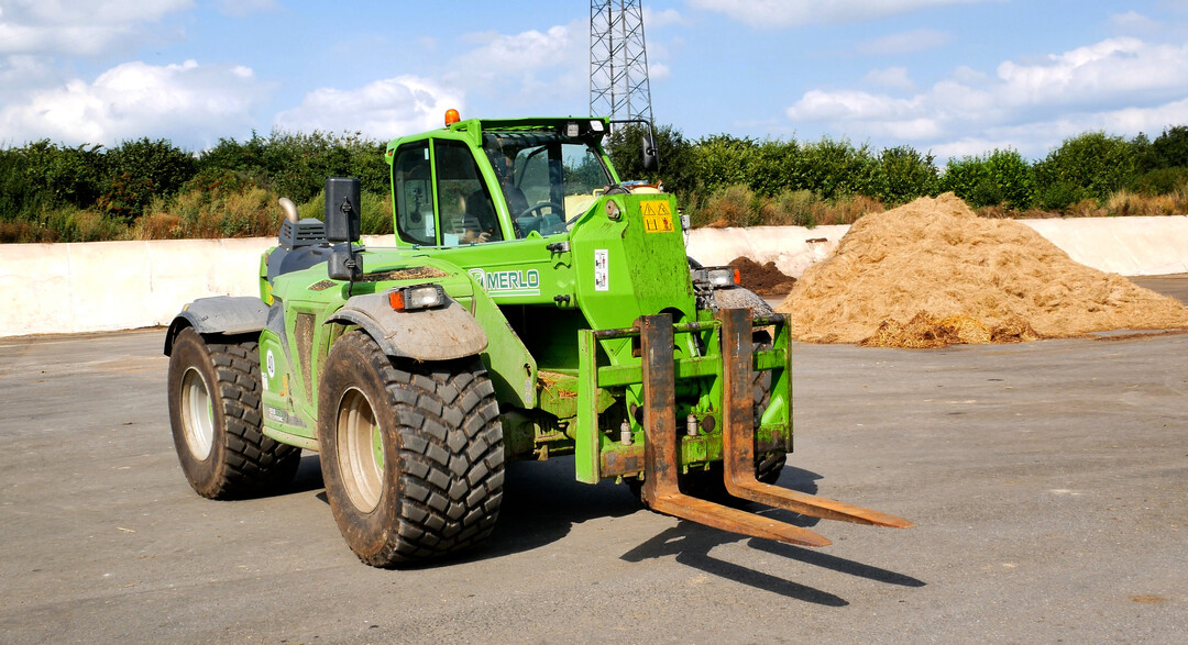 Der Turbofarmer XXL von Merlo hat 170 PS Motorleistung, 6,5 Tonnen Hubkraft und neun Meter Hubhöhe.