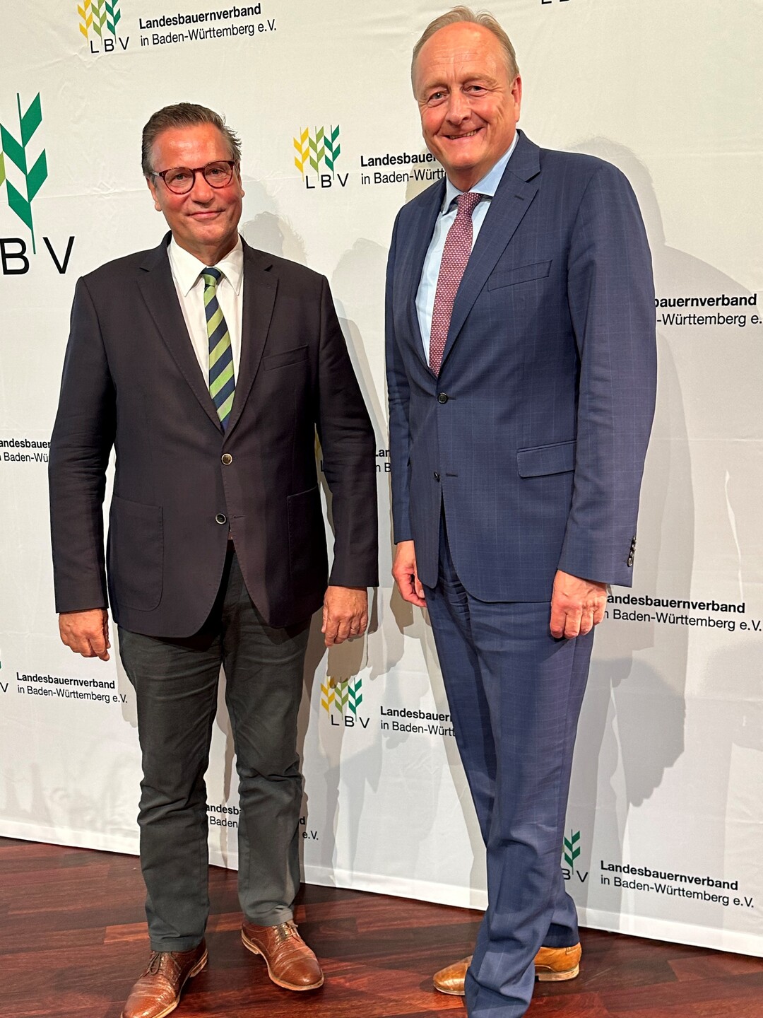 Landwirtschaftsminister Peter Hauk und LBV-Präsident Joachim Rukwied