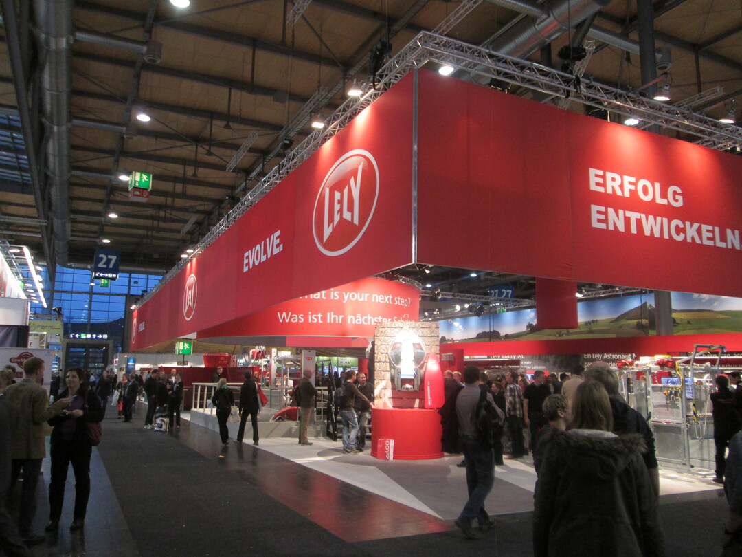 Der Lely-Messestand auf der letzten EuroTier 2014.