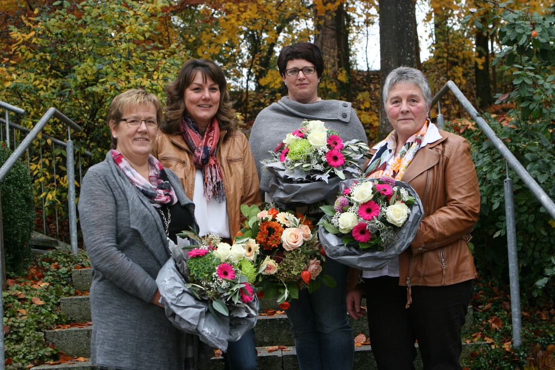 Das neugew�hlte Pr�sidium der Landfrauen W�rttemberg-Hohenzollern (v. l.): Vizepr�sidentin Renate Benne, Pr�sidentin Juliane Vees und die Vizepr�sidentinnen Christa Fuchs und Waltraud Allg�uer.