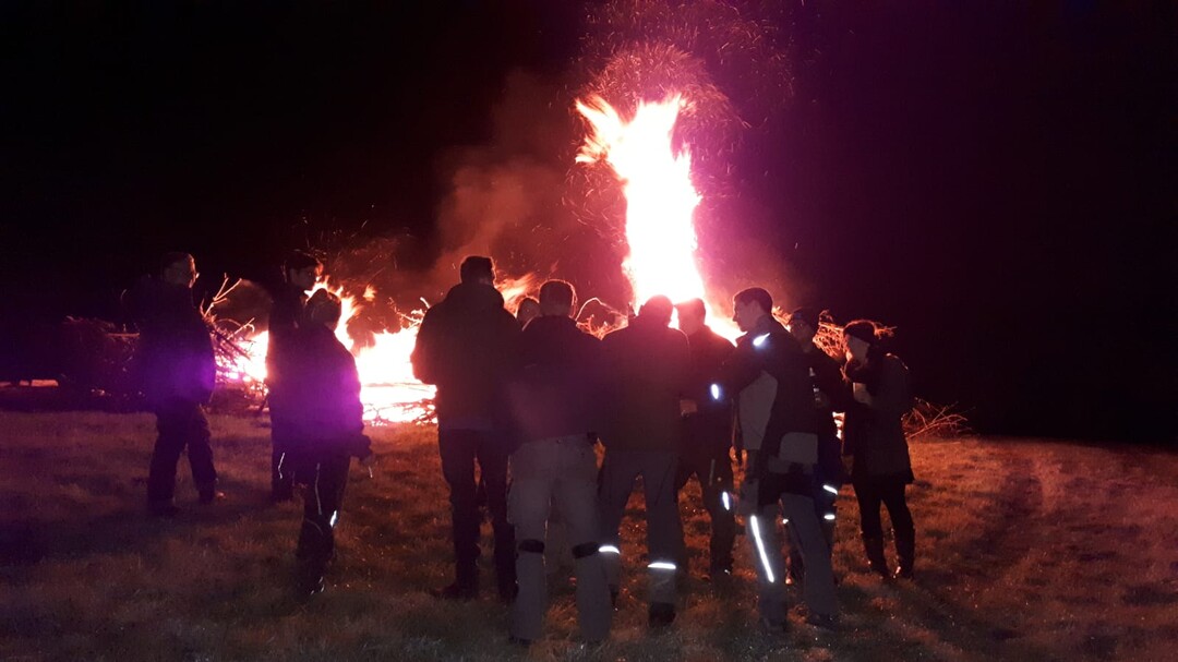 Mahnfeuer in Dettenhausen