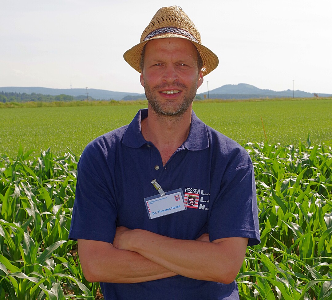 Fachmann f�r Mais: Dr. Thorsten Haase vom Beratungsteam �kologischer Landbau des Landesbetriebs Landwirtschaft Hessen.