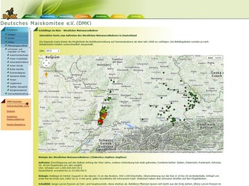 Interaktive Karte des Deutschen Maiskommitees
