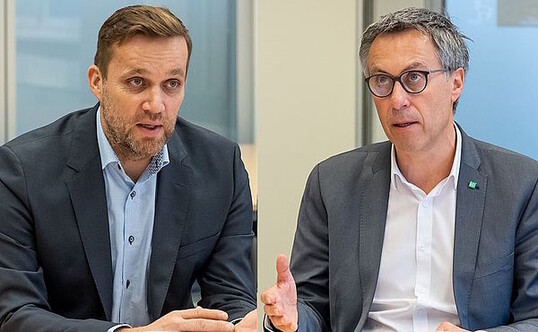 Bauernbund-Pr�sident Georg Strasser und der Obmann der Gefl�gelwirtschaft �sterreich, Markus Lukas, fordern eine Kontrolloffensive bei Gefl�gelfleischimporten.