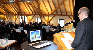 Mitgliedervesammlung des Milchwirtschaftlichen Vereins und des Milchprüfrings im Hotel Ochsen in Merklingen: Der Vorsitzende Manfred Olbrich blickte auf ein gutes Jahr 2017 zurück und zeigte sich zufrieden mit der geleisteten Arbeit.