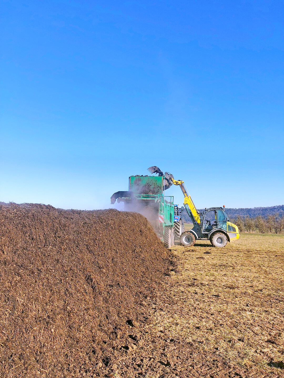 Der Kompost muss bei der mikrobiellen Carbonisierung kühl bleiben, um Nährstoffverluste zu verhindern.