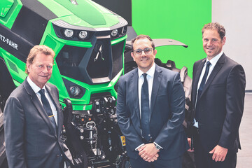 Die neue Gesch�ftsf�hrung bei Same Deutz-Fahr Deutschland v. l.: Rainer Morgenstern (Sprecher der Gesch�ftsf�hrung), Andrea De Gaetano (COO) und Matthias Augenstein (CFO). 