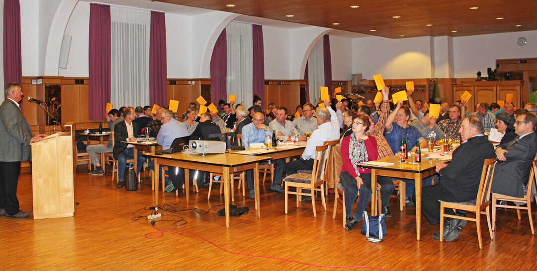 Milcherzeuger der MEG Reutlingen stimmen über die Verwendnung des Bilanzgewinns ab zur Einstellung in die Rücklagen.