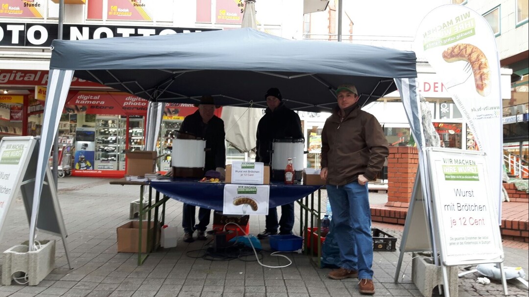 Das Kreisbauernverbands-Team mit Kreisvorsitzendem Ulrich Hauser (r.) in Pforzheim