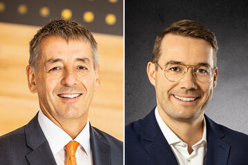 Der ZG Gesch�ftsbereich Agrar bekommt eine neue F�hrung: Dr. Richard Volz (re.) �bernimmt die Position von Stefan Hodapp.