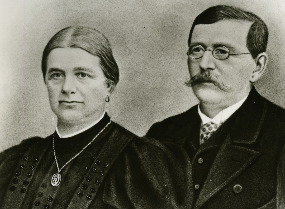 Firmengründer Franz Pöttinger mit Gattin Juliane