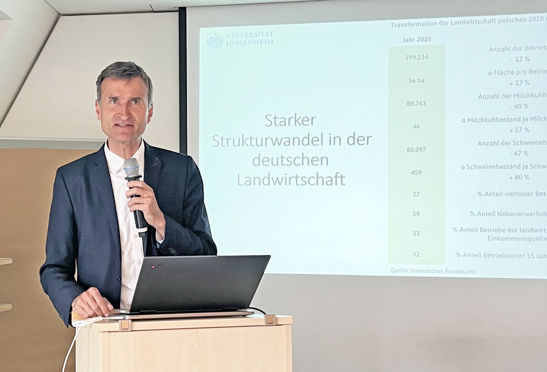 Prof. Enno Bahrs von der Uni Hohenheim.