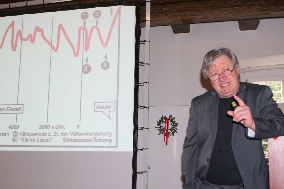 Machte auf Wetterextreme als Folge des Klimawandels aufmerksam: Roland Roth von der Wetterwarte Süd.