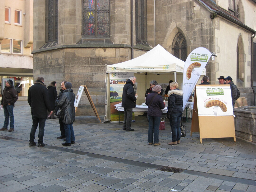 Aktion des KBV Reutlingen auf dem Nicolaiplatz in Reutlingen