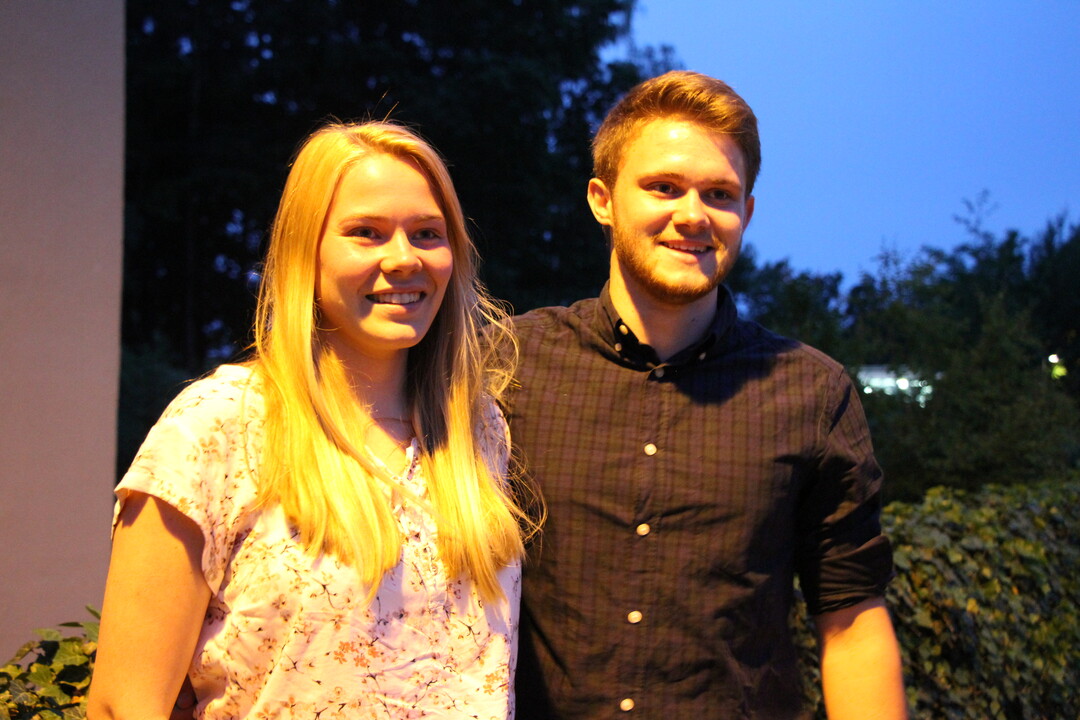 Die beiden Drittplatzierten aus Baden-W�rttemberg:  Sarah O�wald und Lukas Schaudt.