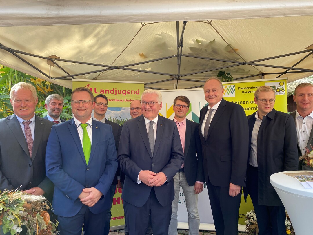 Am Stand des Bauernverbandes