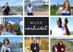 Milch verbindet – zum Tag der Milch reist das Milchglas rund 1600 Kilometer online durch Deutschland. Die Foto-Collage besteht aus acht Bildern mit acht verschiedenen Bundesländern.