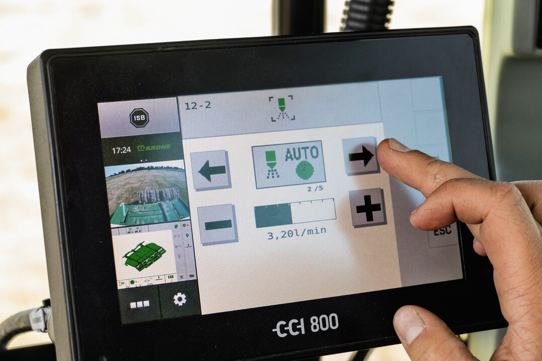 Ab sofort bietet Krone f�r die Big Pack eine Dosiermittelanlage an.