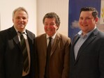 Redner und Gastgeber beim Kreisbauerntag in Dettingen unter Teck (von links): Kreisvorsitzender Siegfried Nägele, Studienleiter Dr. Jochen Wagner aus Tutzing, Kreisvorsitzender Tobias Briem