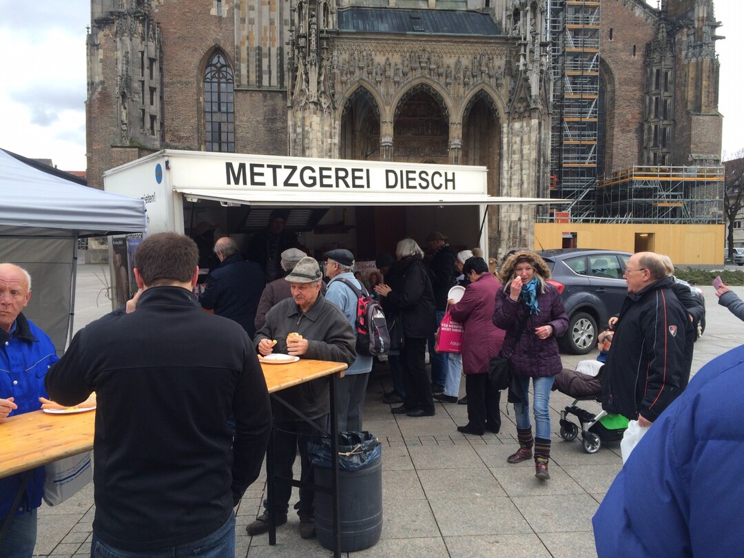 Die Aktion des KBV Ulm-Ehingen auf dem Münsterplatz in Ulm