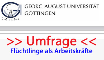 Umfrage der Uni G�ttingen zu Fl�chtlinge mit Aufenthalts- und Arbeitsgenehmigung als Arbeitskr�fte in der Landwirtschaft