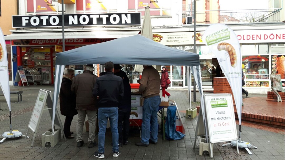 Der Kreisbauernverband Enzkreis mit der Aktion in Pforzheim