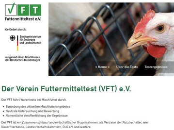 Der Verein Futtermitteltest (VFT) mit seiner neuen Webseite online