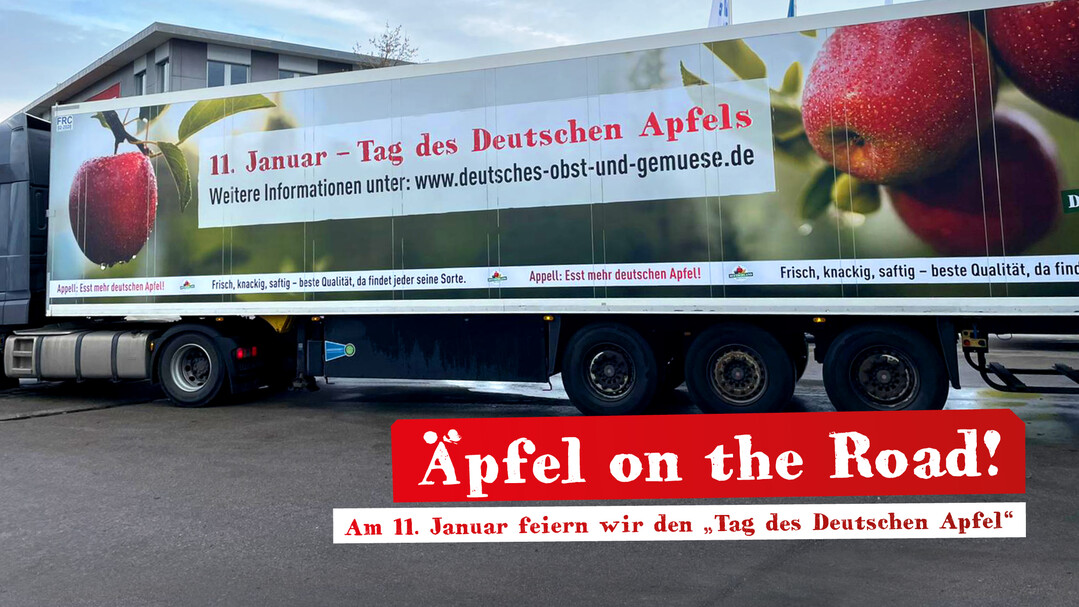 Am Tag des deutschen Apfels touren sechs Trucks durch Deutschland, um f�r das heimische Obst zu werben.&nbsp;