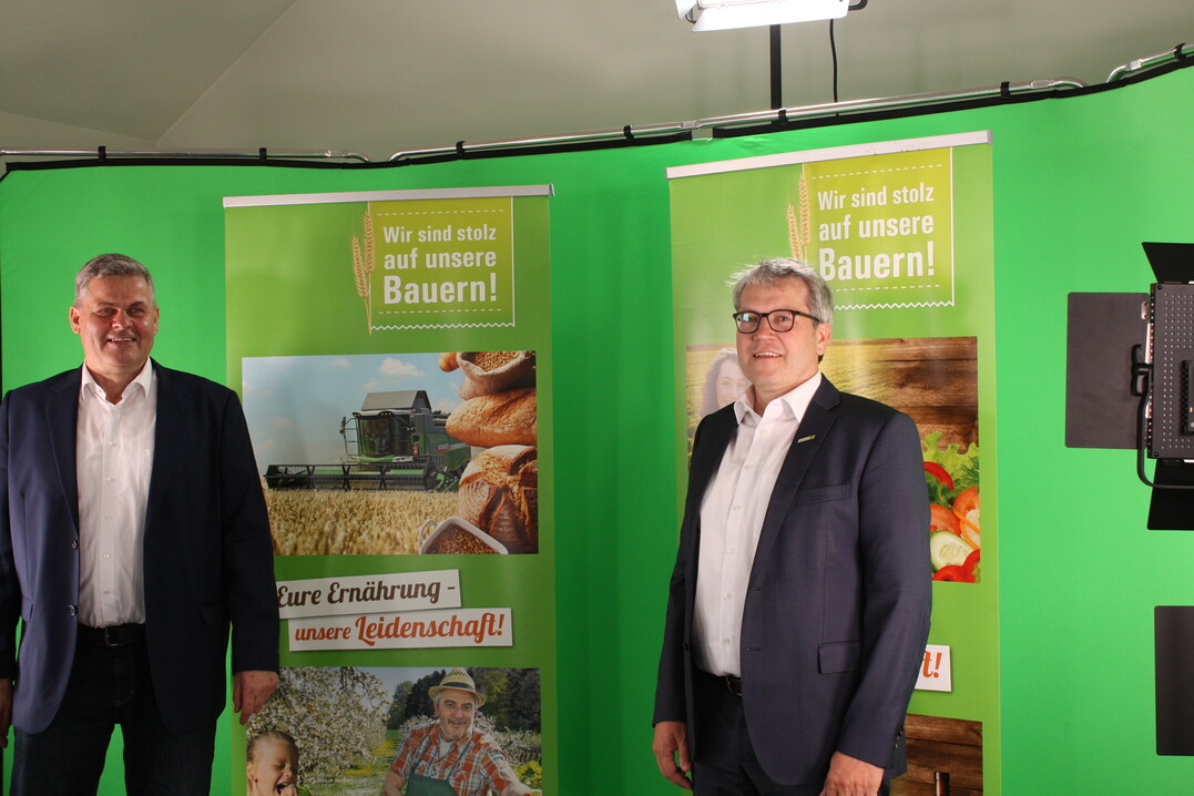 Zahlen und Ziele der BAG Hohenlohe stellten anl�sslich der Online-Generalversammlung Vorstandsvorsitzender Ulrich K�hnle (l.) und gesch�ftsf�hrender Vorstand Sven Schneider der Presse vor.&nbsp;  