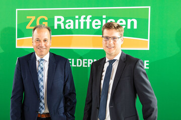 In ihrem ersten Gesch�ftsjahr zu zweit legten die beiden ZG-Vorst�nde Lukas Ro�hart (l.) und Dr. Holger L�bbert ein Rekordergebnis vor.