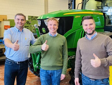 Die drei k�nftigen Gesch�ftsf�hrer (von links): Bernd Ruttmann, Rolf Z�rn und Harald Barth. 